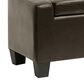 Baxton Studio Manchester Storage Ottoman in Dark Brown, , large