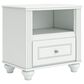 Ashley Kozlani 5-Piece Twin Panel Storage Bedroom Set in Matte White, , large