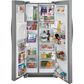 Frigidaire Gallery 25.6 Cu. Ft. 36" Standard Depth Side-by-Side Refrigerator in Stainless Steel, , large