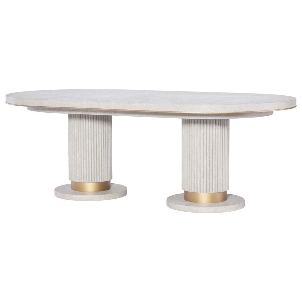 Legacy Classic Miramar 7-Piece Rectangular Dining Set in Oyster and Muted Brass, , large