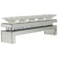 Maple and Jade 5-Plate Decorative Candelabra with Mirrored Accents in Silver and Clear, , large