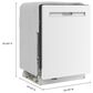 Maytag 24" Built-In Pocket Handle Dishwasher in White, , large