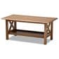 Baxton Studio Reese Coffee Table in Walnut Brown, , large