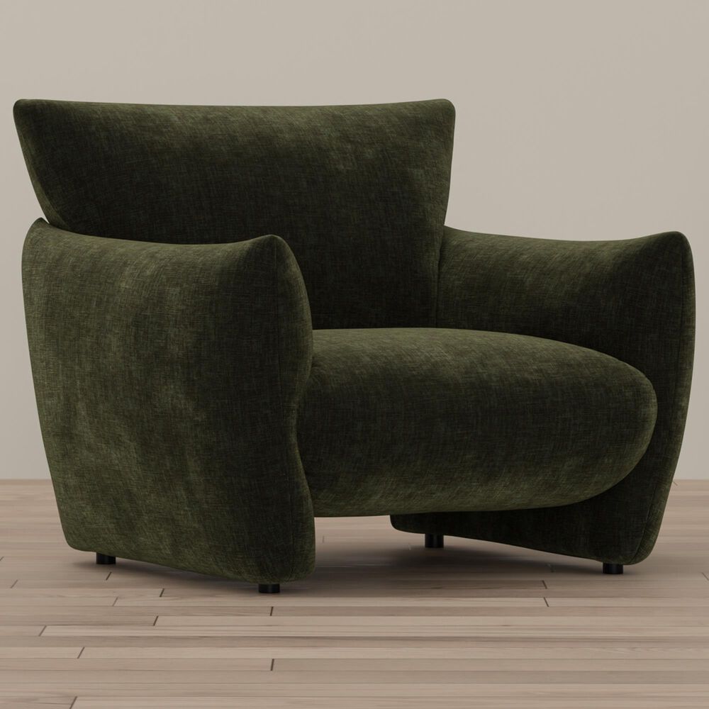 Golden Wave Furniture Atlas Accent Chair in Green, , large