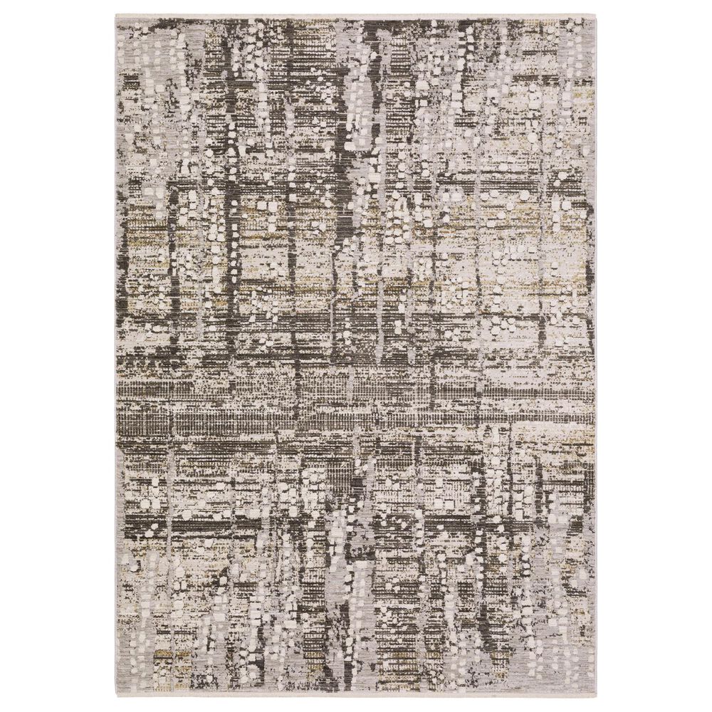 Oriental Weavers Branigan Abstract Beige and Brown 7"10" x 10" Area Rug, , large