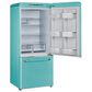 Unique Appliances Classic Retro 18 Cu. Ft Bottom Freezer Refrigerator in Ocean Mist Turquoise, , large