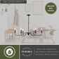 Vaxcel Annabelle 36" 6-Light Chandelier in Matte Black, , large