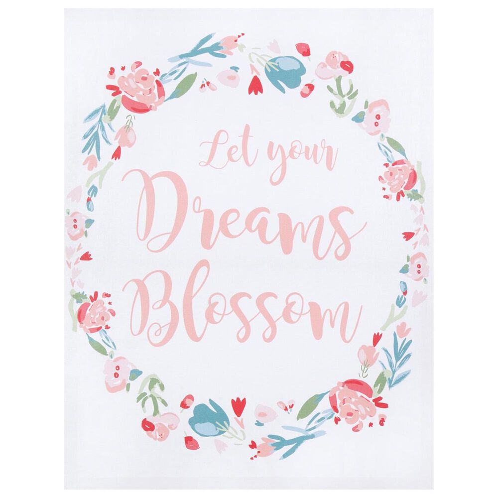 Trend Labs Painterly Floral Canvas Wall Art in White, , large