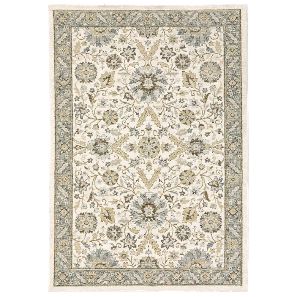 Oriental Weavers Andorra 8918I 6"7" x 9"6" Stone Area Rug, , large