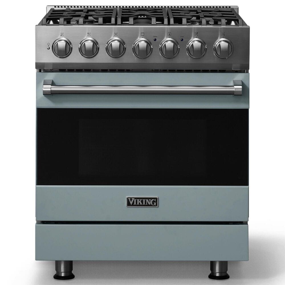 Viking Range 3 Series 30" Self-Cleaning Dual Fuel Range in November Sky, , large