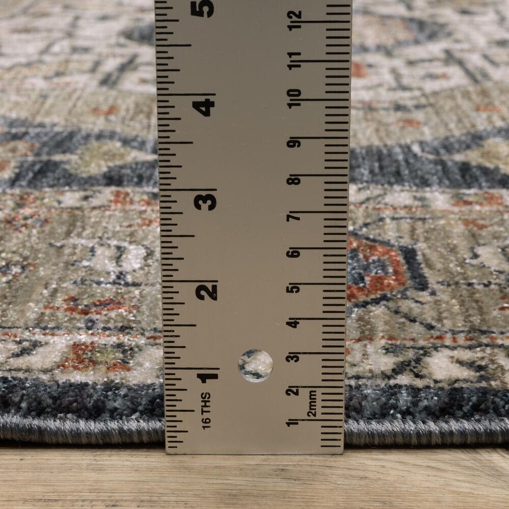 Oriental Weavers Eliana Brown and Blue 7&#39;10&quot; x 10&#39;10&quot; Area Rug, , large