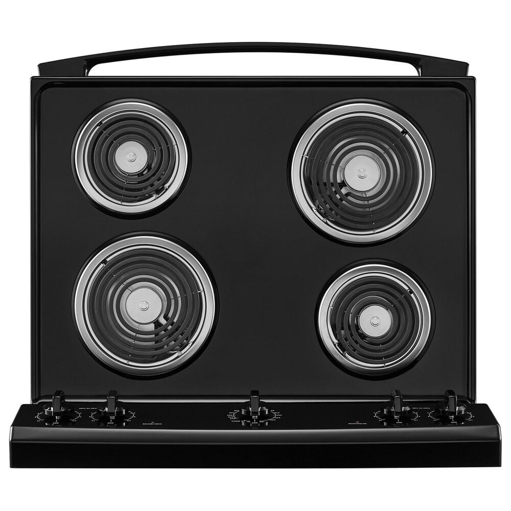 Amana 30&quot; Freestanding Electric Range with Easy-Clean Glass Door in Black, , large