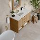 James Martin Vanities Solene 48" Single Bathroom Vanity in Seaside Oak with 3 cm Ethereal Noctis Quartz Top, Rectangular Sink and FreePower Wireless Charger, , large