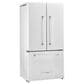 Unique Appliances Classic Retro 21.4 Cu. Ft Frost Free Counter Depth French Door Refrigerator in Marshmallow White, , large