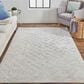 Feizy Micah 8" x 10" Beige and Silver Area Rug, , large