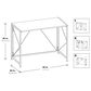 Valor Living Ravel Tool-Less Folding Desk in River Oak and White, , large