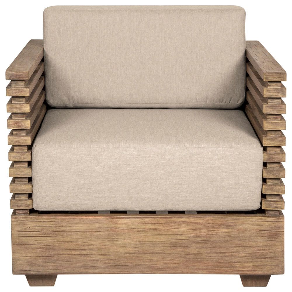 Armen Living Vivid 4-Piece Patio Conversation Set in Eucalyptus/Taupe, , large