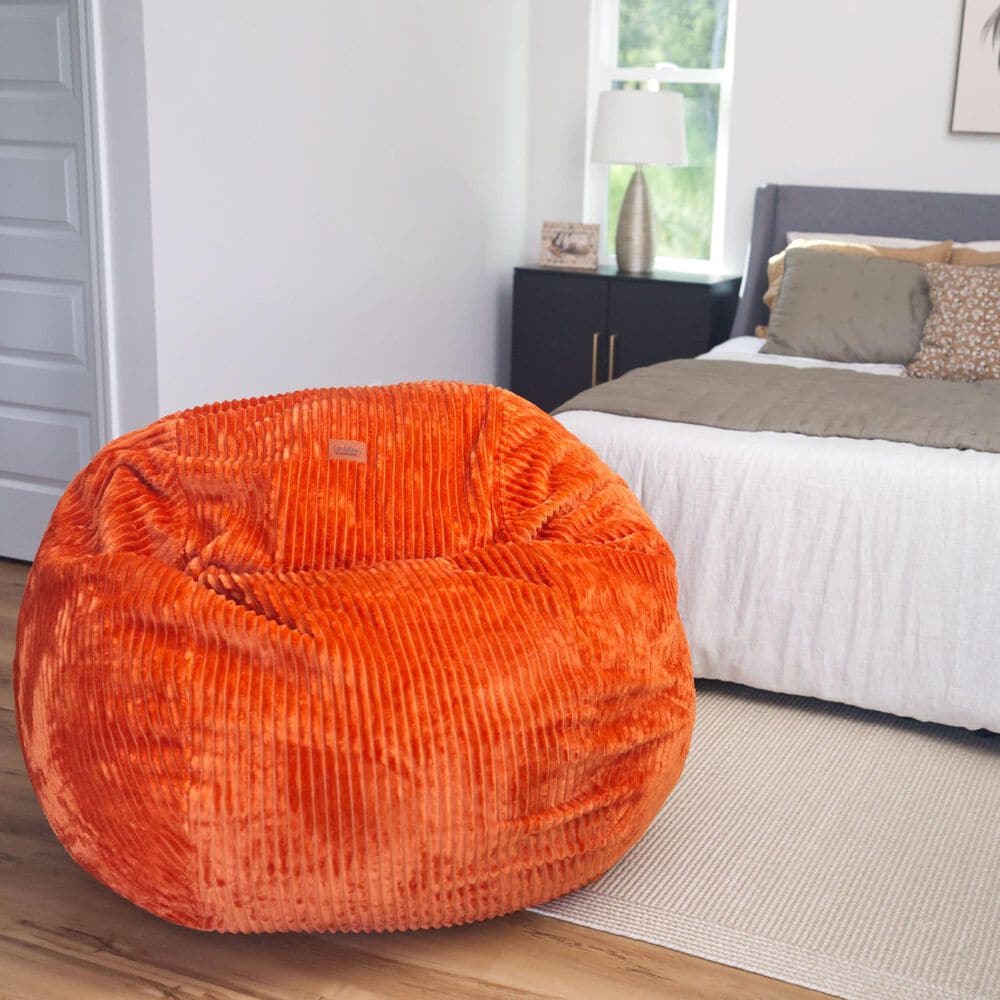 Bean Bag Nest Chairs Queen Plush Bean Bag in Sunset, , large