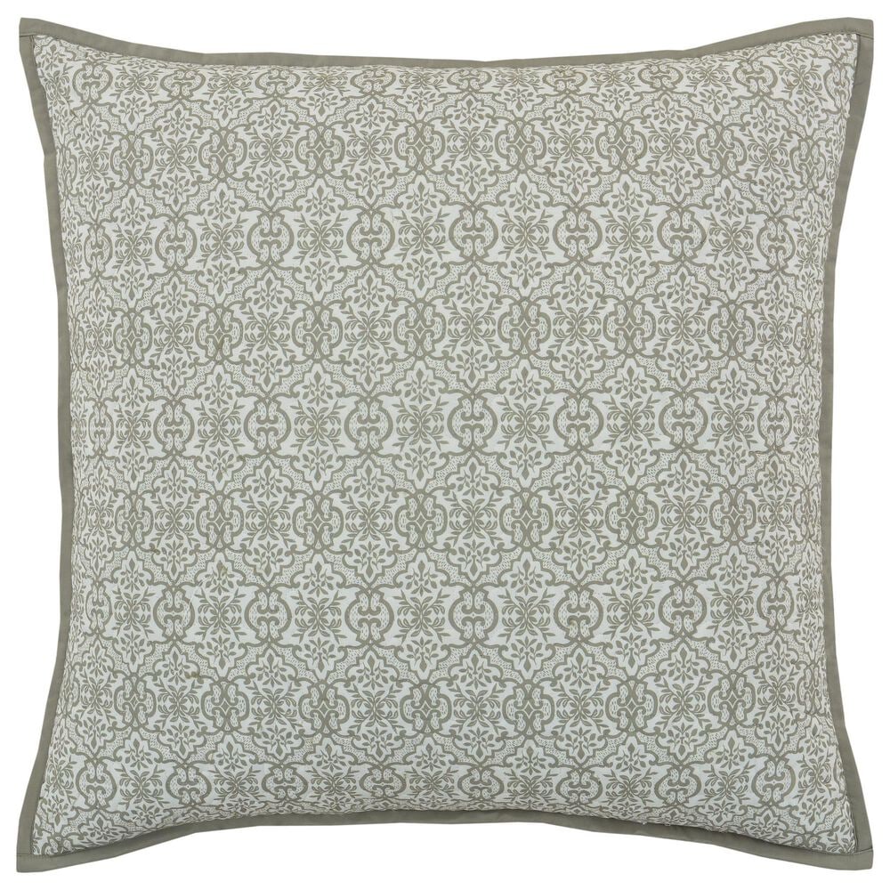Royal Court Evergreen 26" Square Euro Pillow Sham in Sage, , large