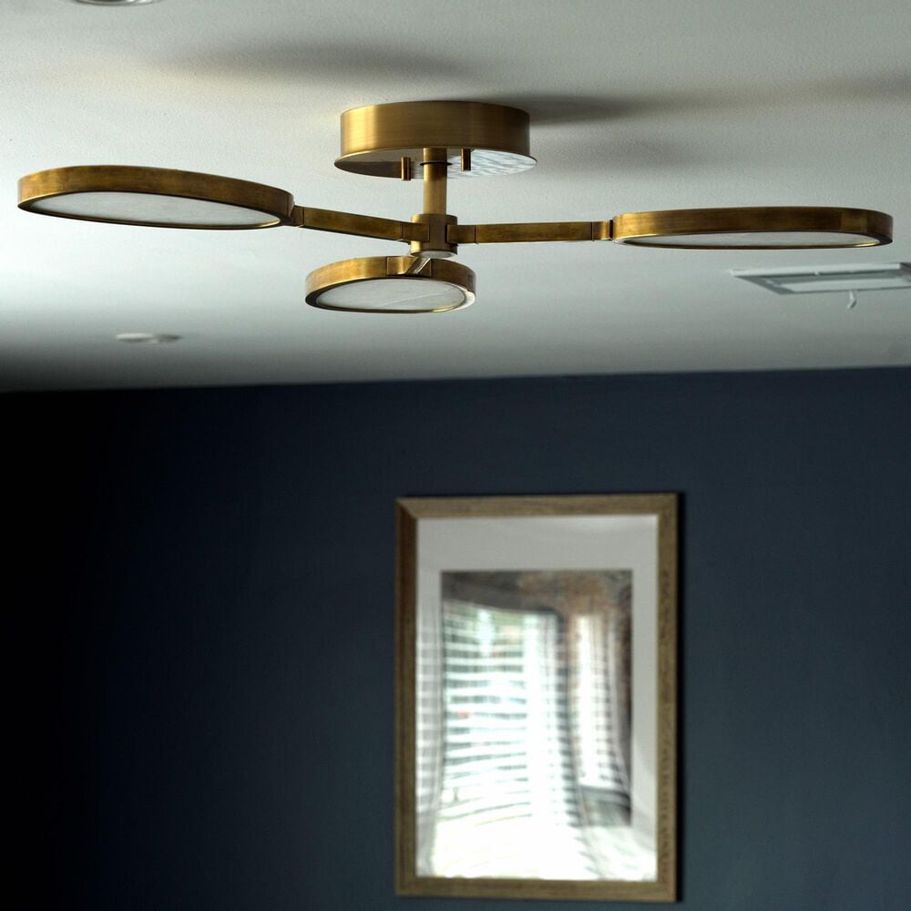 Corbett Lighting Patras 3-Light Chandelier in Vintage Brass, , large