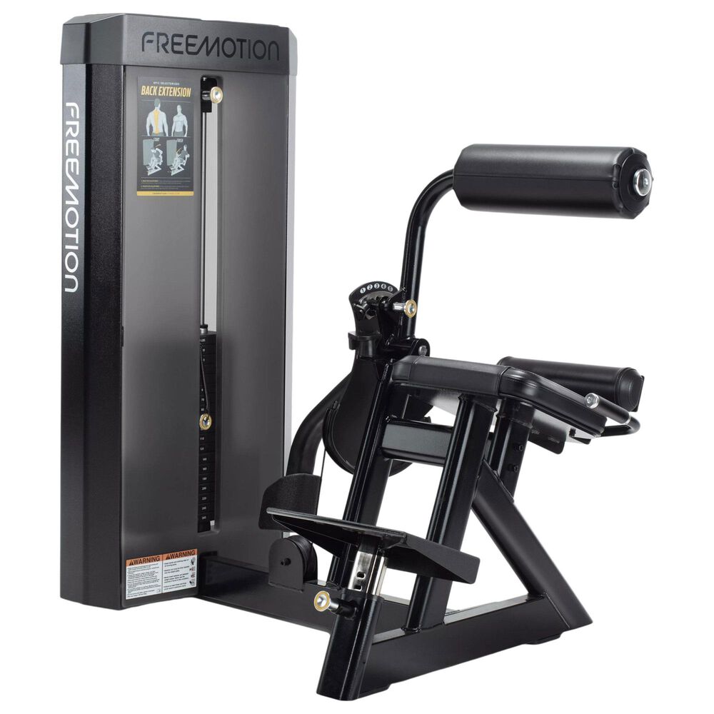FreeMotion Epic Selectorized Back Extension in Black, , large