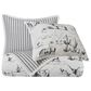 HiEnd Accents Ranch Life 3-Piece King Reversible Quilt Set in White and Black, , large