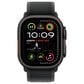 Apple Watch Ultra 2 GPS + Cellular 49mm Black Titanium Case with Black Trail Loop - M/L, , large