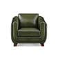 Hydeline Fremont Leather Accent Chair in Forrest, , large