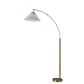 Adesso Delaney Arc Lamp in White and Gold, , large