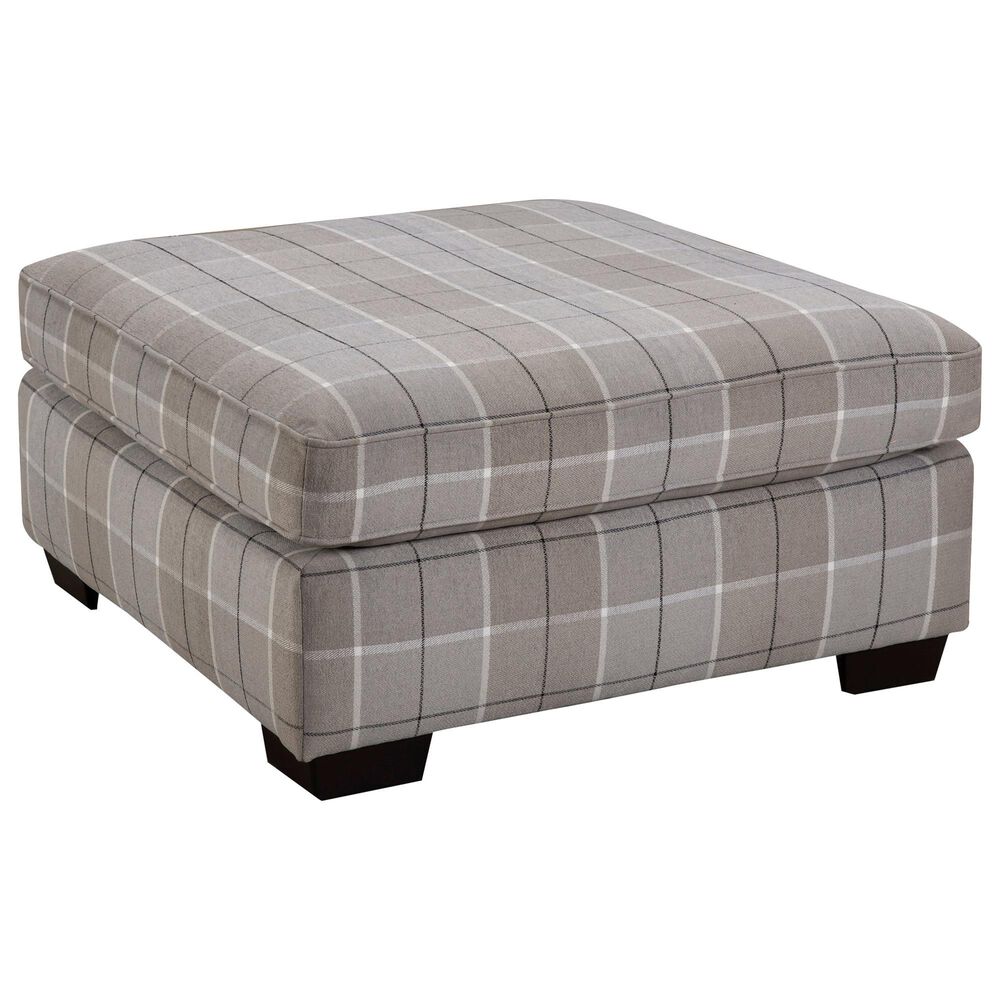 Northwestern Cooper Ottoman in Onyx, , large