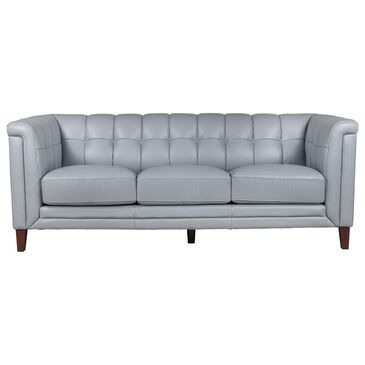Hydeline Arvo Stationary Leather Sofa in Spa Blue, , large