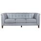 Hydeline Arvo Stationary Leather Sofa in Spa Blue, , large