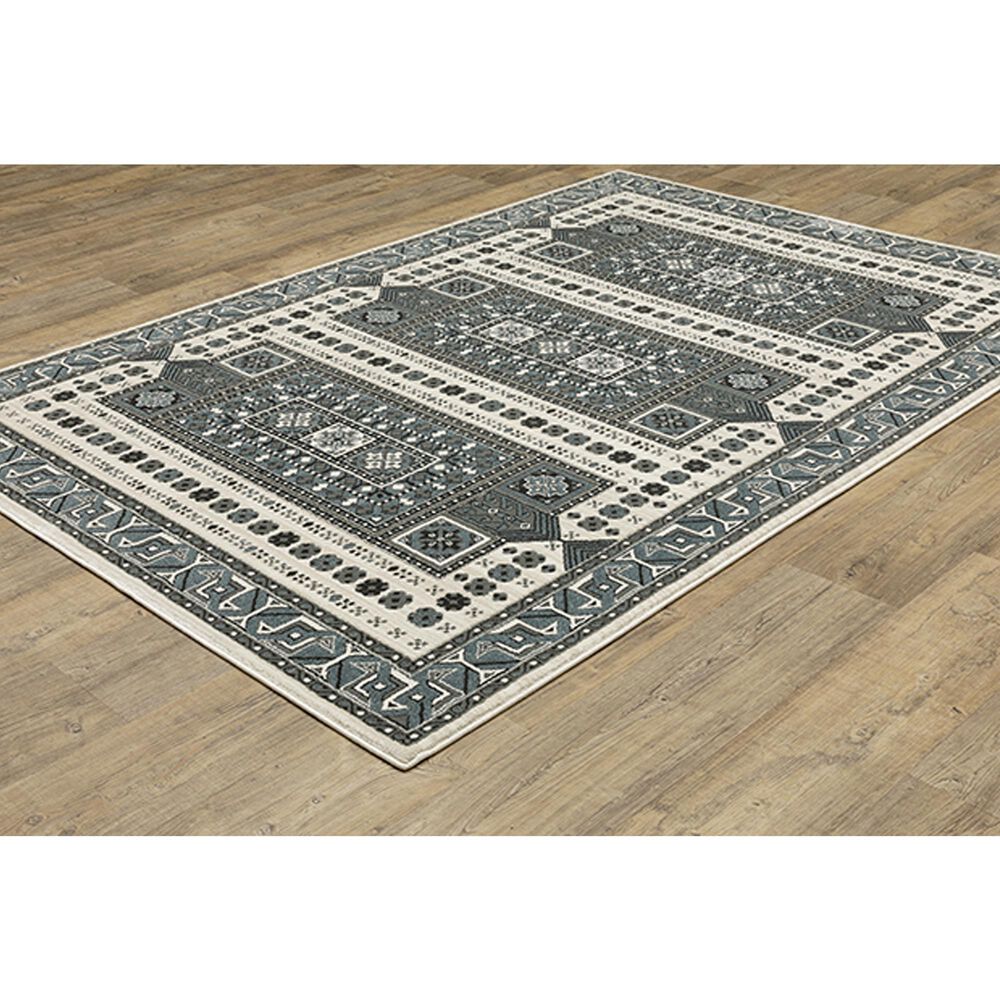 Oriental Weavers Raylan RAY01 9&#39;10&quot; x 12&#39;10&quot; Grey Area Rug, , large