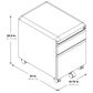 OSP Home File Cabinet in Black and Silver, , large