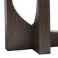 Nicolette Home Beckham Console Sofa Table in Rustic Tavern and Clear, , large