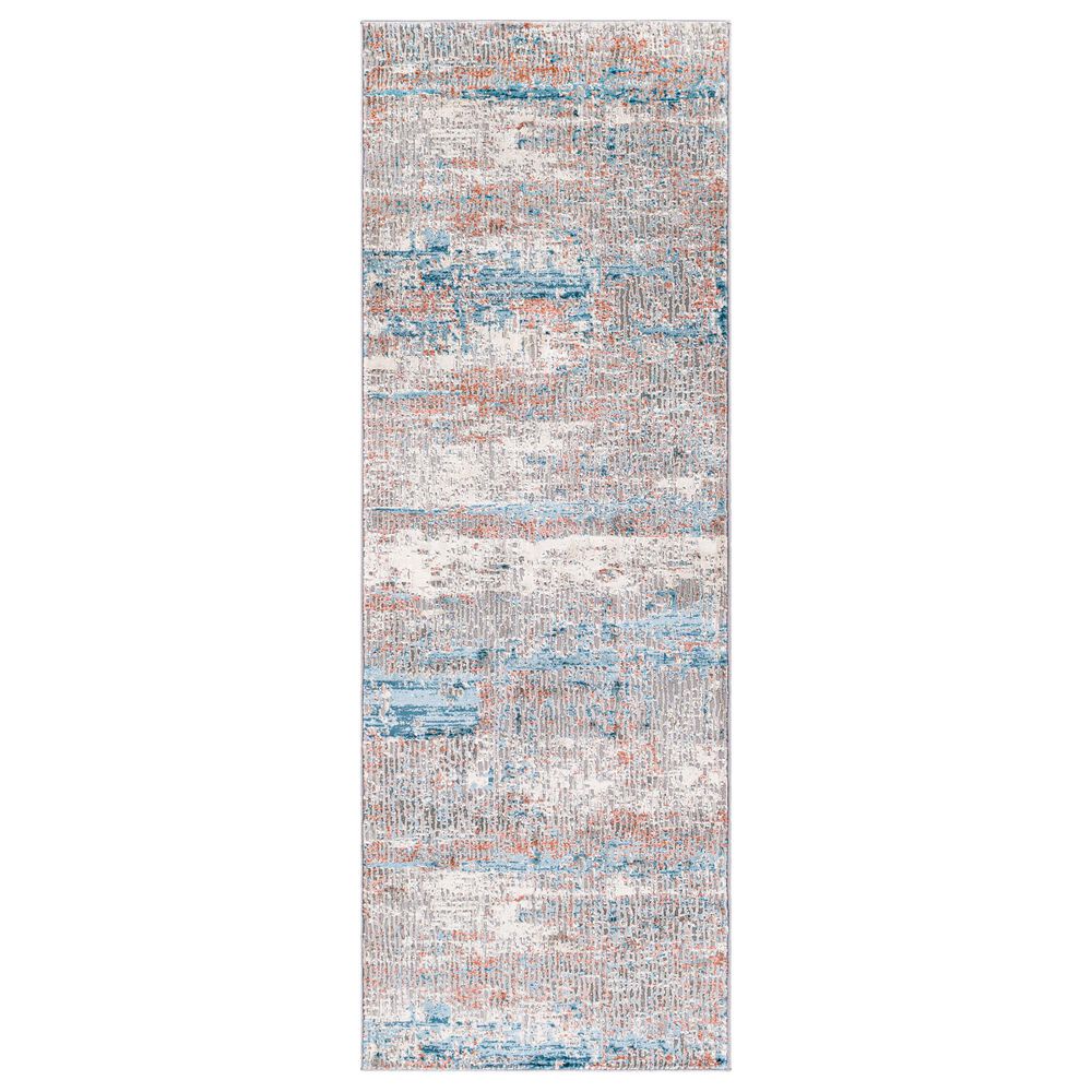 Surya Tibetan TBT-2322 2"7" x 7"7" Rust, Ivory, Green, Teal and Coral Runner, , large