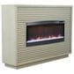 Legends Home Stardust Fireplace Mantel with Fireplace Insert in Sandstone, , large
