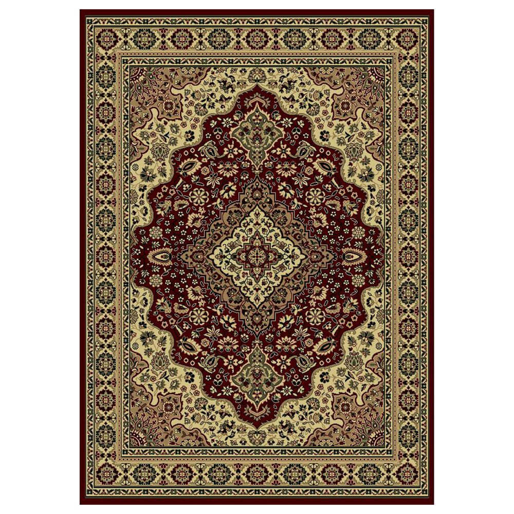 Radici USA Castello 808 7'9" x 11' Burgundy Area Rug, , large