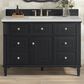 James Martin Vanities Lorelai 48" Single Vanity in Black Onyx with 3 cm Lime Delight Quartz Top, , large