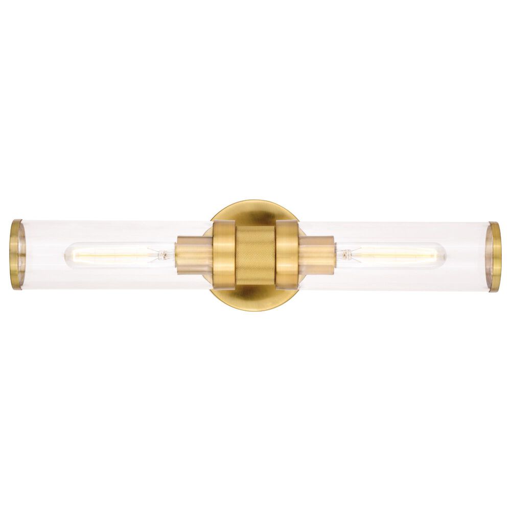 Vaxcel Levitt 2-Light Wall Sconce in Satin Brass, , large