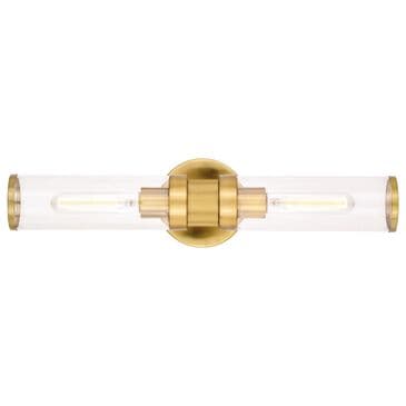 Vaxcel Levitt 2-Light Wall Sconce in Satin Brass, , large