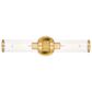 Vaxcel Levitt 2-Light Wall Sconce in Satin Brass, , large