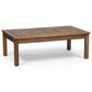 Hearth and Haven Laurel 4-Piece Outdoor Chat Set with Teak Coffee Table in Dark Gray, , large