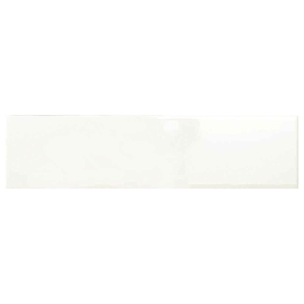 Emser Catch Ivory 4" x 16" Glossy Ceramic Tile, , large