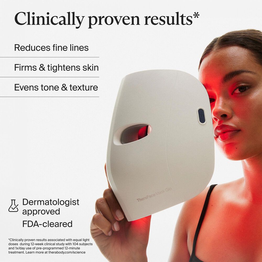 Therabody TheraFace Mask Glo  Clinically Proven LED Skincare Mask, , large