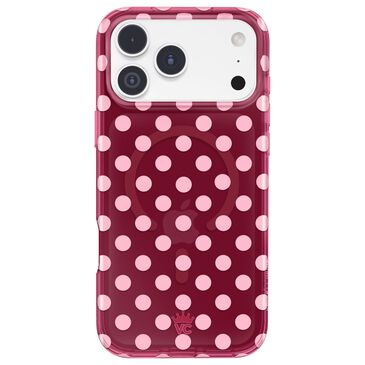 Velvet Caviar MagSafe Case for Apple iPhone 18 Pro Max/17 Pro Max in Raspberry Polka Dot, , large