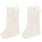 Safavieh Cookie 12" Stocking in White (Set of 2), , large