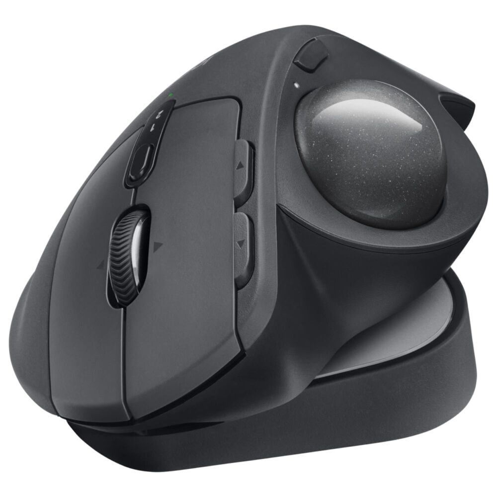 Logitech MX Ergo S Plus Wireless Ergonomic Trackball Mouse in Graphite, , large