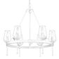 Golden Lighting Regent 6-Light Chandelier in Textured White Plaster, , large