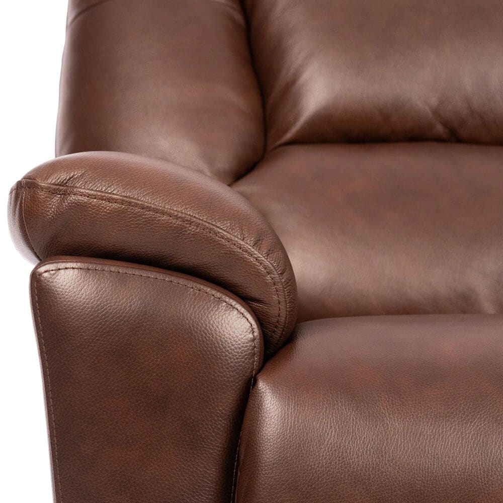 Flexsteel Plush Power Gliding Recliner with Power Headrest and Lumbar in Tavern Brown, , large